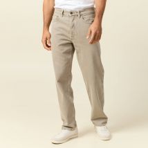 Vib's - Jeans large longueur 32 en coton denim beige homme 34