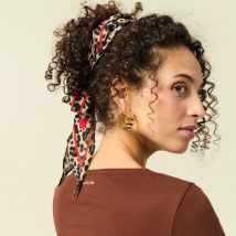 Foulard noir femme taille TU