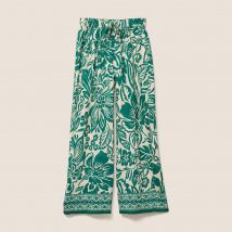 Pantalon large taille haute ecru femme taille 36