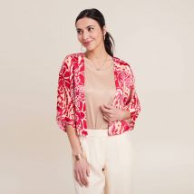 Vib's - Kimono imprimé rose fushia femme L