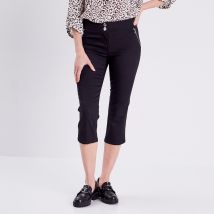 Vib's - Pantacourt ajusté noir femme 38