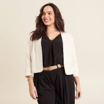 Vib's - Veste cintrée ecru femme 42