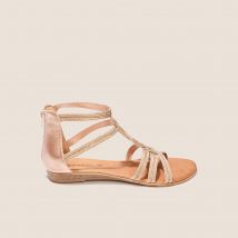 Vib's - Sandales plates rose clair femme 40