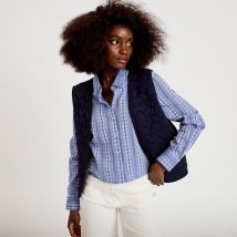 Vib's - Gilet matelassé sans manches bleu marine femme L
