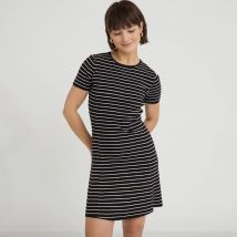 Vib's - Robe droite manches courtes blanc femme S