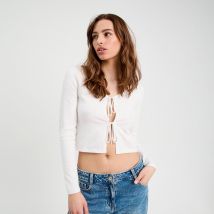 Vib's - Gilet avec broderie blanc femme M