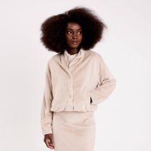 Vib's - Veste fausse fourrure sable femme S