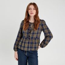 Vib's - Blouse avec noeuds vert kaki femme 36