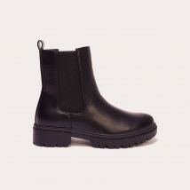 Vib's - Bottines chelsea crantées noir femme 36