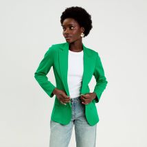Vib's - Veste blazer cintrée vert foncé femme 40