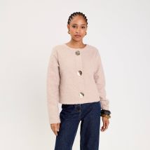 Veste effet polaire beige femme taille S