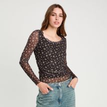 Vib's - T-shirt manches longues noir femme M
