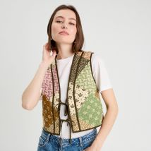 Gilet matelassé sans manches beige femme taille 42