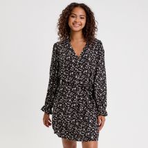 Robe droite ceinturée blanc femme taille 44