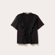 Blouse manches courtes noir femme taille M