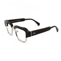 Sunglasses  Xlab Mod. fraser photochromic col. gloss black - silver / 6270 neutral photoc. gray Unisex Squadrata Nero