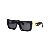 Sunglasses  Off-white Oeri073 boston col. 1007 black dark grey Unisex Squadrata Nero