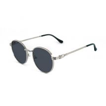 Sunglasses  Xlab Mod. sicily col. silver / polarized smoke Unisex Round Silver