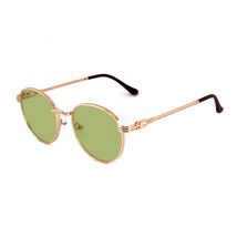 Sunglasses  Xlab Mod. sicily col. polarized gold / green Unisex Round Gold