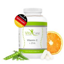 Vitamin C + Zink - 180 Kapseln - VitaCare