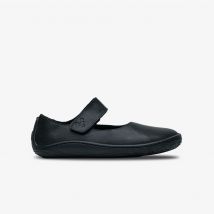 Vivobarefoot Addis Wyn Unisex Kids Shoes in Obsidian Black