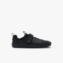 Vivobarefoot Primus Ludo School Unisex Kids Shoes in Obsidian Black