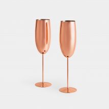 Rose Gold Champagne Flutes