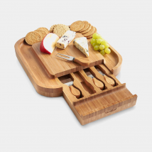 Bamboo Cheese Board with Knives