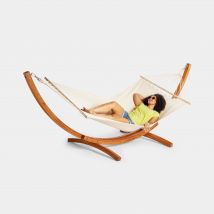 Santorini 1 Person Hammock with Wooden Frame