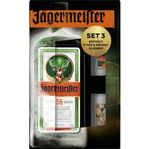 Jägermeister Alk.35vol.% 07l + 2Shotgläser Set 3