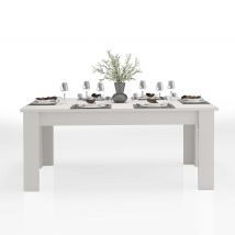 WHOUS Tavolo Allungabile per Sala da Pranzo Colore Bianco Larice Estensibile da 160 a 210 cm, Made in Italy