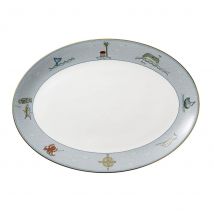 Sailor&#39;s Farewell Oval Platter 35cm