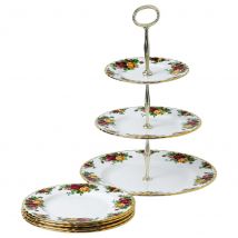 Royal Albert Old Country Roses 5 Piece Cake Server Set