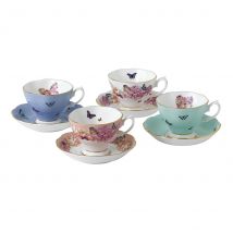 Royal Albert Miranda Kerr Friendship Teacups &amp; Saucer Set Of 4