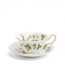 Wild Strawberry Teacup & Saucer Peony
