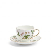 Wild Strawberry Teacup & Saucer Leigh