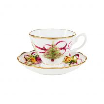 Old Country Roses Christmas Tree Teacup &amp; Saucer