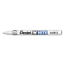 Pentel 100 WS - marqueur peinture - pointe ogive fine - blanc