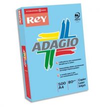 Papier couleur Adagio - teinte vive - 80 g - A4 - bleu vif - Ramette Papier de 500 feuilles