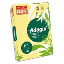 Papier couleur Adagio - teinte pastel - 80 g - A4 - canari - Ramette Papier de 500 feuilles