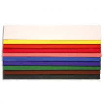 Papier crépon 30g - crêpé à 40% - 200 x 50 cm - coloris assortis - paquet de 10 feuilles