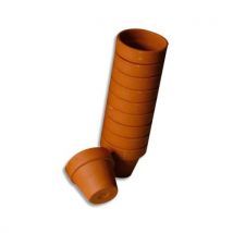 Lot de 10 pots en terre cuite diamètre 8 cm