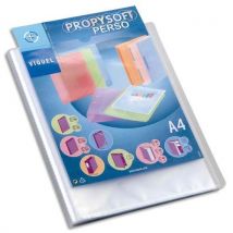 Protège document personnalisable Silky Touch - 80 vues 40 pochettes - coloris givré