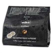 Dosettes café Miko compatible Senseo - gout classique 100% arabica - sachet de 18