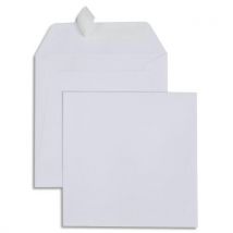 Enveloppes carrées 170 x 170 GPV - blanches - 120 g - auto-adhesives - boîte de 500