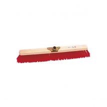Balai extérieur PVC Brosserie Thomas - monture bois 60 cm - Rouge