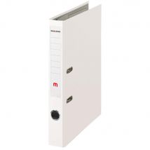 Classeur À Levier Mondoffice - Polypropylène Intérieur/extérieur - Dos 5 Cm - A4 - Blanc