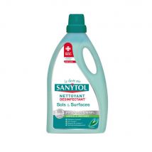 Nettoyant désinfectant Sanytol sols et surfaces - Parfum Eucalyptus - Bidon de 5 L