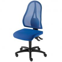 Siège de bureau - sans accoudoir - Sam Point - dossier maille - bleu