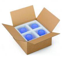 Caisse américaine RAJA carton simple cannelure - L.int. 40 x l.40 x h.20 cm - Kraft brun - Lot de 20
